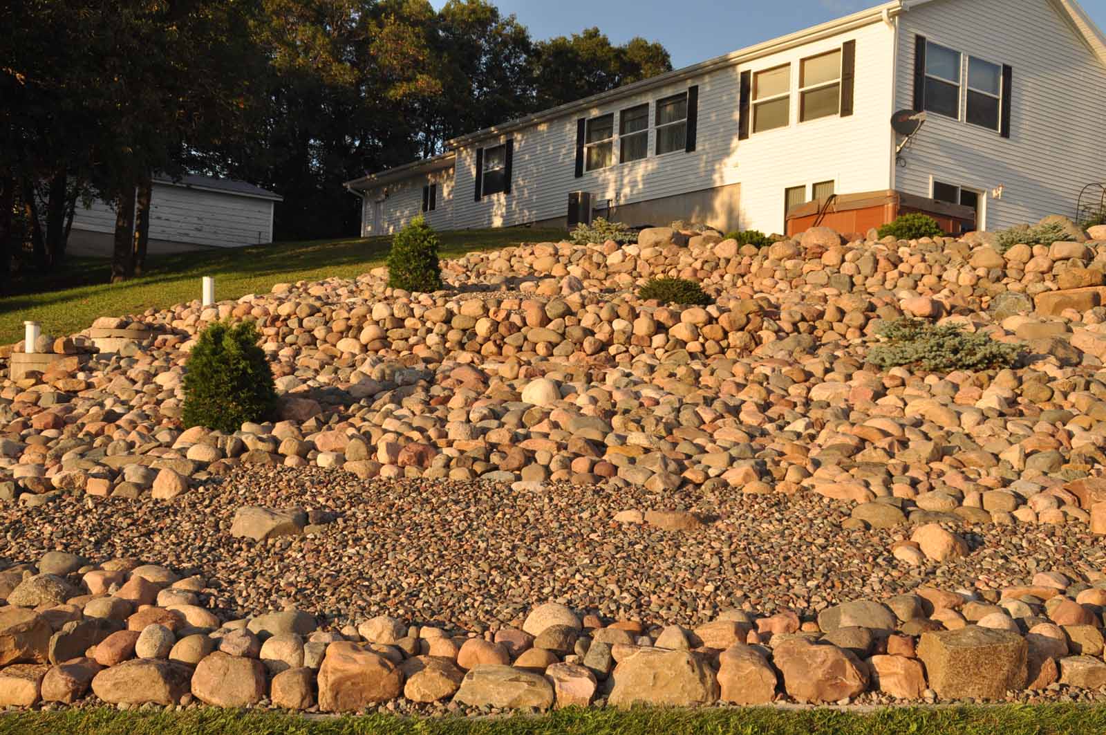 Rock Garden Construction -- Wiltrout Nursery Chippewa Falls, WI